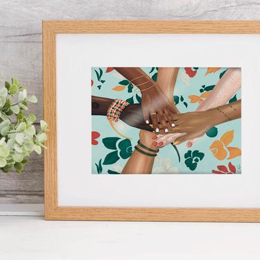 Hands Together Art Print 