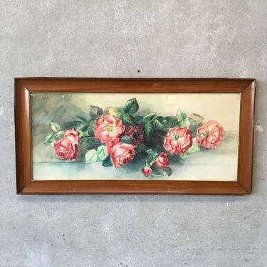 Vintage Watercolor of Roses