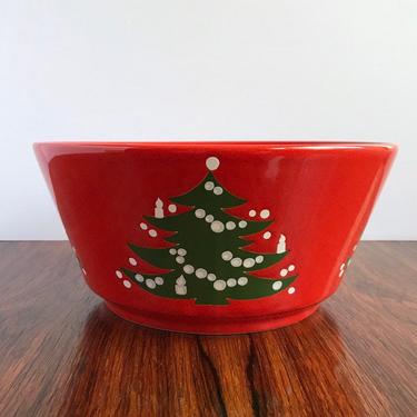 Vintage Waechtersbach Christmas Tree Serving Bowl - 9&amp;quot; 