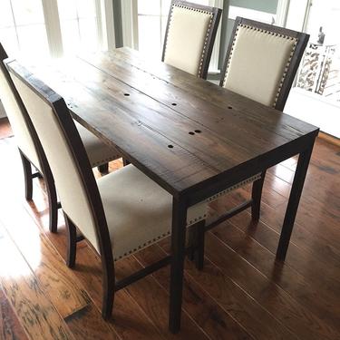 The &amp;quot;South Street&amp;quot; Dining Table - Reclaimed Wood + Steel - Multiple Sizes 