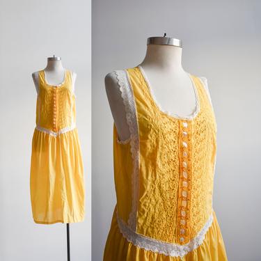 Vintage Marigold Nightgown 