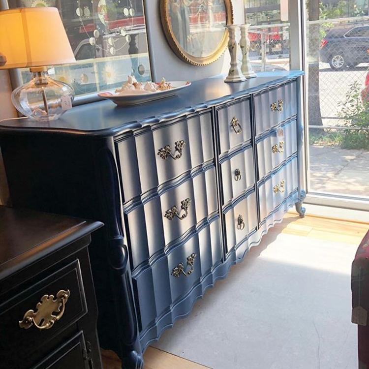                   Royal blue Faux French Dresser! $575!