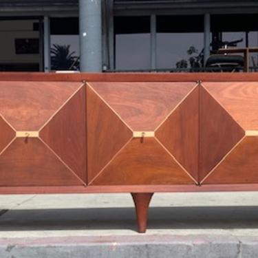 8ft Mexican Modernist Sideboard By Eugene Esquidero