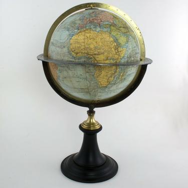 1870 Delamarche French antique terrestrial globe 10 