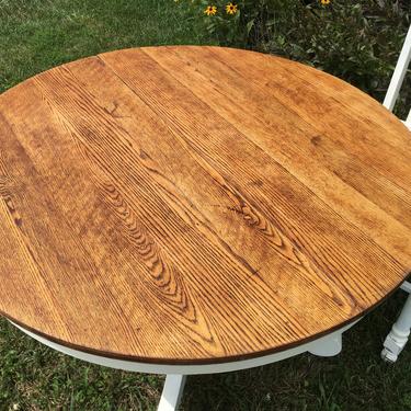 Vintage 42” Oak Dining Table