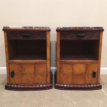 Pair Art Deco side tables  C. 1930's  FREE local delivery! 