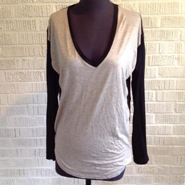Madewell Size S Beige &amp; Black Top