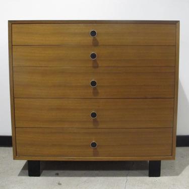 GEORGE NELSON HERMAN MILLER WALNUT DRESSER chest of drawers cabinet mid century