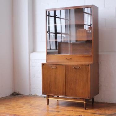 Dania Two-Piece Compact Cabinet and Hutch 