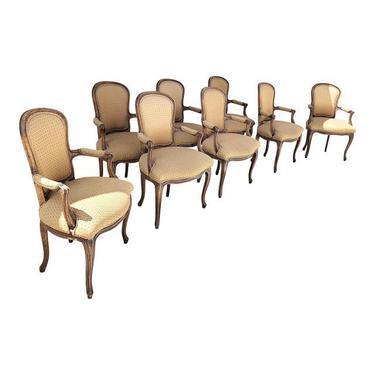 Antique Hollywood Regency French Chairs - Set of 8