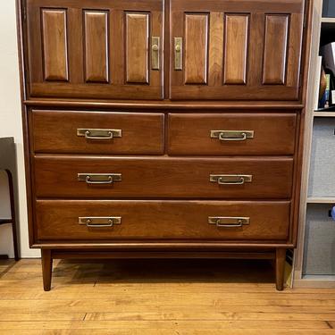 Heywood Wakefield &#8216;Cliff House&#8217; Series Tall Chest- Solid Cherry