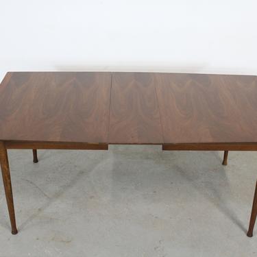 Mid-Century Modern  Walnut Surfboard 72&quot; Dining Table W  Extension 