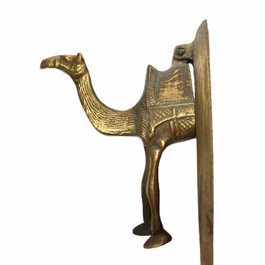Vintage Brass Camel Door Knocker 