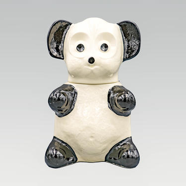 Panda Bear Cookie Jar | Vintage Collectible Ceramic Kitchenware 
