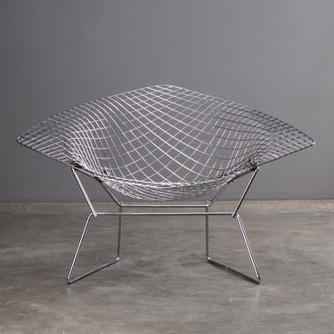 Harry Bertoia Large Diamond Lounge Chair Mid Century Modern 