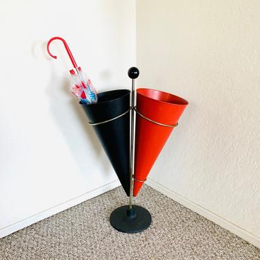 50s Umbrella Stand Waste Basket Cone by Vitra Mid Century Vintage 