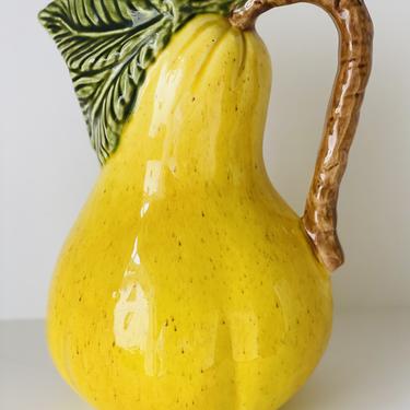 Majolica Pitcher in Form of a Pear