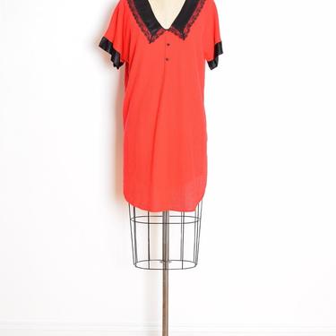 vintage 80s tunic dress red black satin pointy collar waffle knit mini dress clothing 