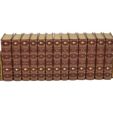 The Mandalay Edition Leather Bound Hardcover of The Works of Rudyard Kipling 26 Volumes