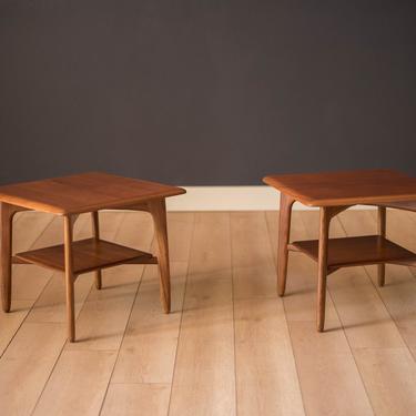 Vintage Danish Pair of Teak End Tables by Svend A. Madsen 
