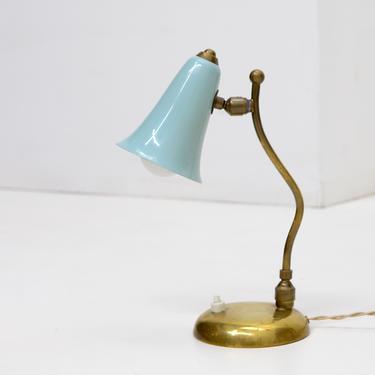 Elegant Petite Pivoting Table \/ Desk Lamp, Italy c. 1950s