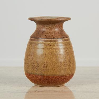 Studio Pottery Stoneware Vessel with Painterly Glaze