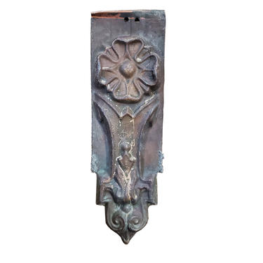Pressed Copper Ornament – Long Tudor Rose, Double Sided