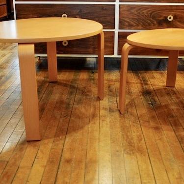 Mid Mod style Bentwood side Tables