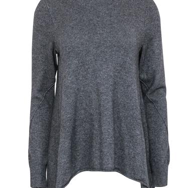 Joie - Charcoal Scarf Hem Wool & Cashmere Turtleneck Sweater Sz M