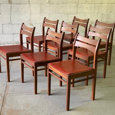 Mid Century MODERN ROSEWOOD DINING Chairs, Set/6 