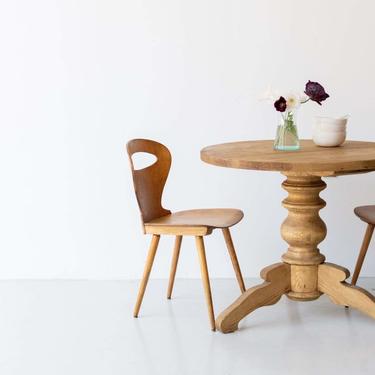 Custom Reclaimed Wood Pedestal Table