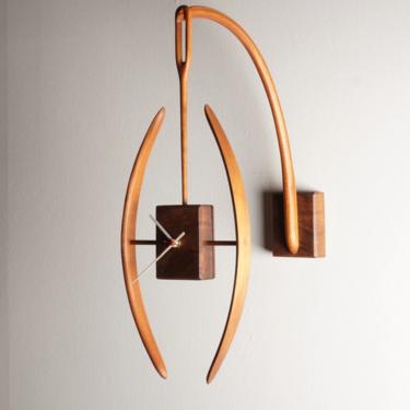 Studio Craft Modernist Wood Wall Clock 