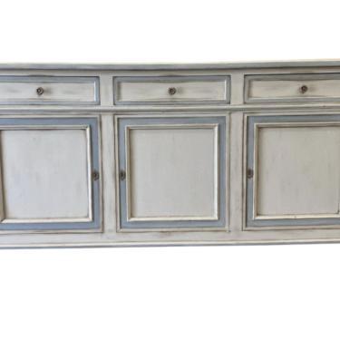 French Louis XVI Style Painted Credenza Buffet - 20th C