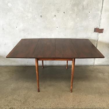 Vintage Mid Century Drop Leaf Dining Table with Hidden Extensions