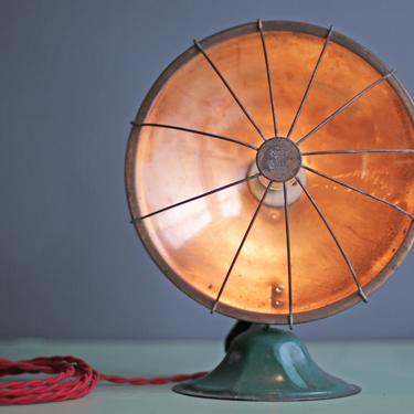 custom copper &amp;quot;Handy Heater&amp;quot; by Chicago Electric mfg co turned lamp 