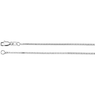 STERLING SILVER 1.1MM BOX CHAIN NECKLACE