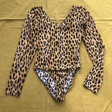 70's 80's Leopard Bodysuit