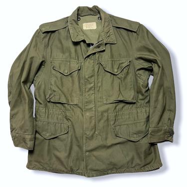 Vintage 1960s Vietnam War US Army M-1951 Field Jacket ~ Medium Short ~ Coat ~ Military Uniform ~ Work Wear ~ M-51 ~ 
