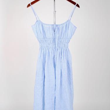 Gabriela Dress - Baby Blue Stripe