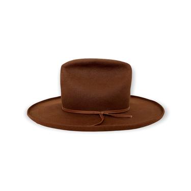 Vintage MILLER Western Hat ~ size  7 1/8 ~ Cowboy ~ Pencil Curl ~ Fur Felt Fedora ~ 3X Beaver ~ Wide Brim 