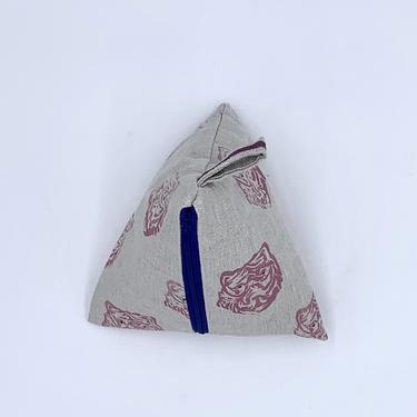 Triangle Pouch in Pink Tiger