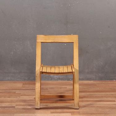 Light Wood A-Frame Folding Chair