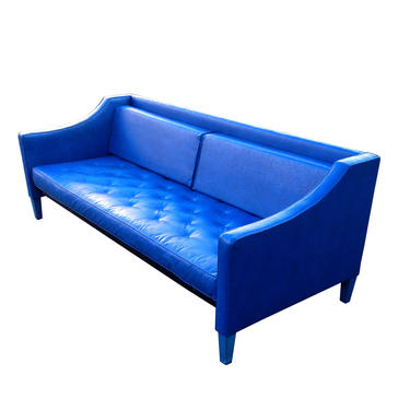 Vintage Mod Sofa Bright Blue Mid Century Modern Panton 