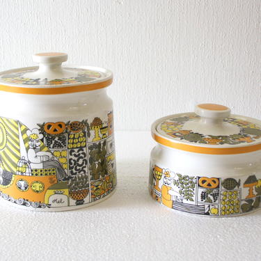 Mid Century Modern Norwegian Pottery Jars