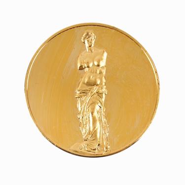 24k Gold Plated Bronze Medal Coin Venus de Milo Greek 