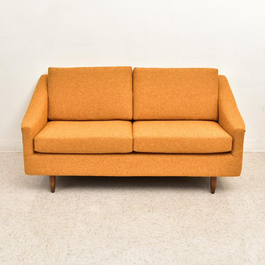 Mustard Vintage Sofa Reupholstered 