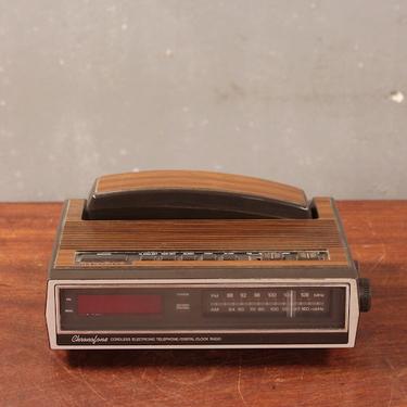 Retro Clock Radio with Cordless Telephone