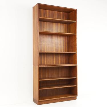 Kipp Stewart For Drexel Mid Century Walnut Bookcase - mcm 