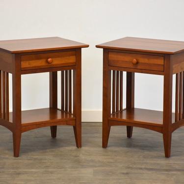 Ethan Allen American Impressions Cherry Nightstands - A Pair 