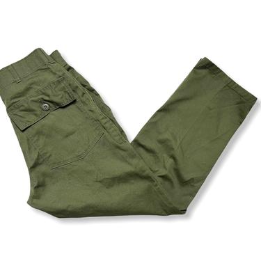 Vintage US Army OG-507 Field Trousers / Pants ~ measure 27.5 x 27.75 ~ Post Vietnam War ~ 27 28 Waist 